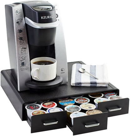 Coffee Pod Storage Drawer for K-Cup Pods - 36 Pod Capacity, Black