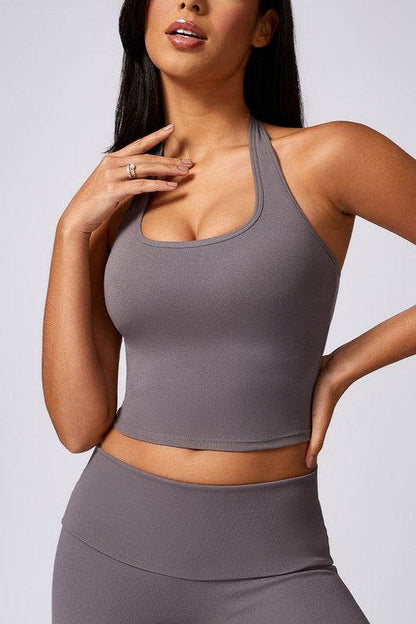 Halterneck Sports Bras for Running, Fitness, and Yoga