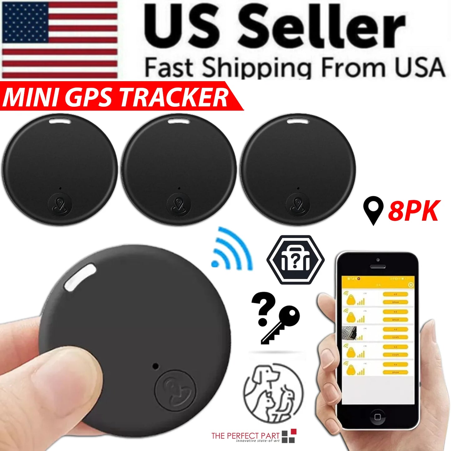 Bluetooth Mini GPS Tracking Device for Children and Pets