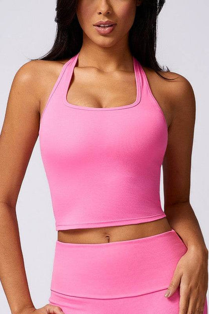 Halterneck Sports Bras for Running, Fitness, and Yoga