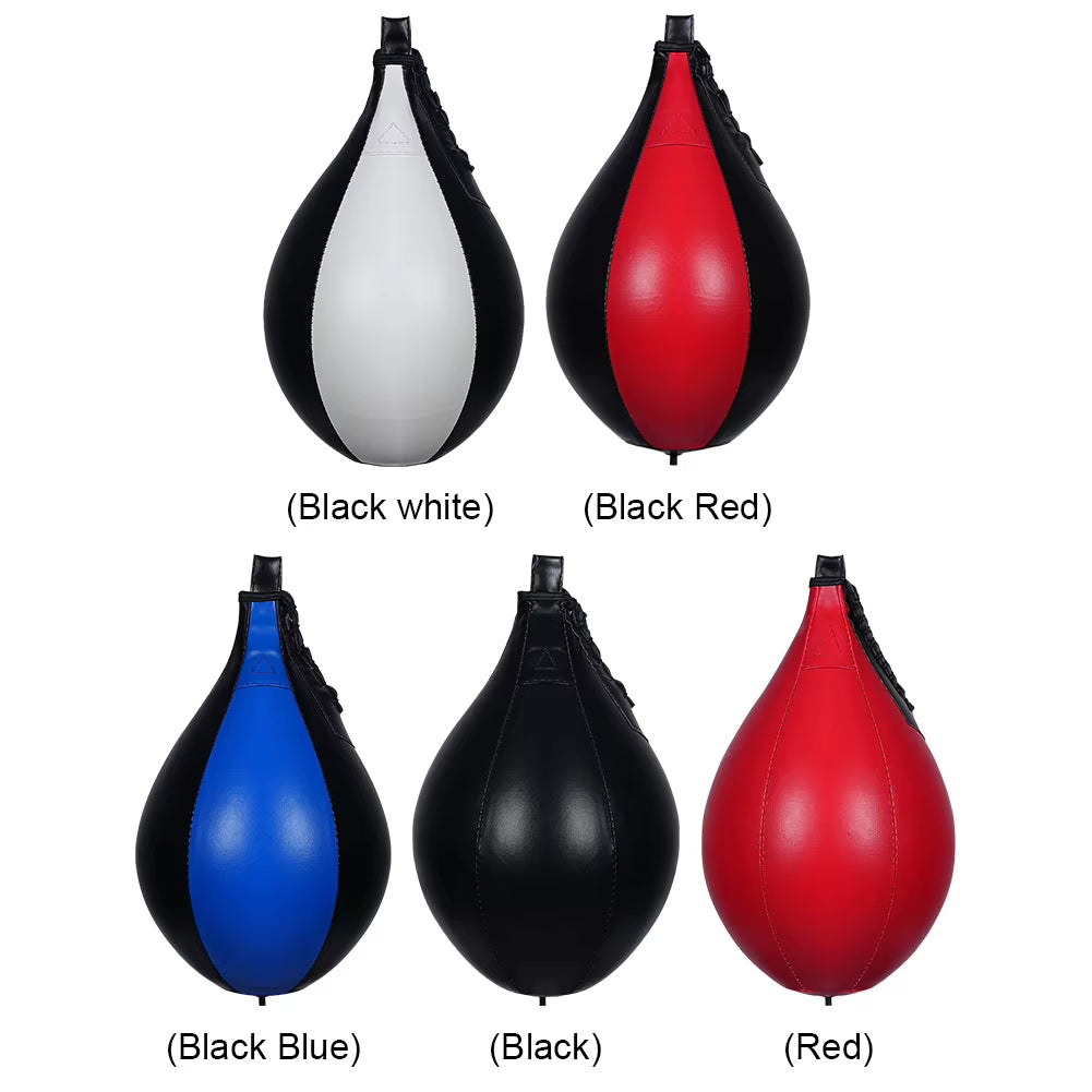 PU Leather Boxing Speed Ball - Reflex Training Punching Bag for Stress Relief and Enhanced Striking Skills