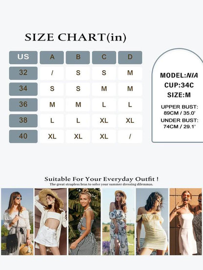 Women'S Solid / Leopard Print Strapless Bra, Wireless Push up Bra, Basic Casual Comfortable Breathable Scallop Trim Hook & Eye Front Bralette, Pastel Lingerie for All Seasons, Light Womenswear, Lady Bra Pack, Underwear