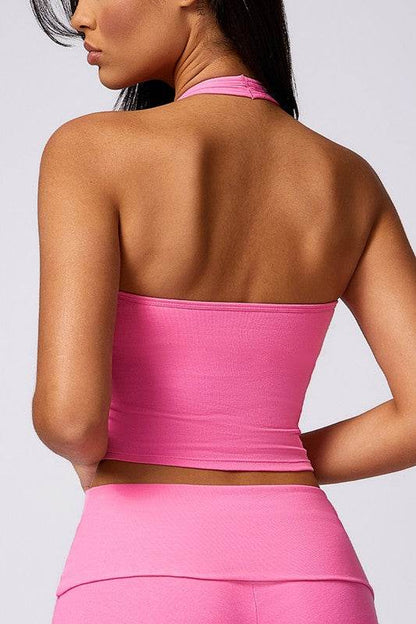 Halterneck Sports Bras for Running, Fitness, and Yoga