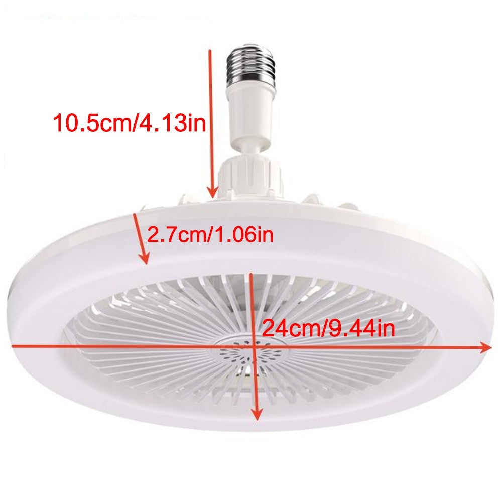 Ceiling Light with Fan and Remote, Timing, 3 Color Dimmable LED, 3 Speeds New