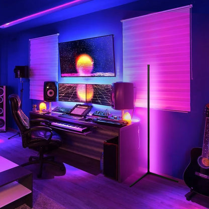 RGB Corner Floor Lamp with App Support and Music Synchronization